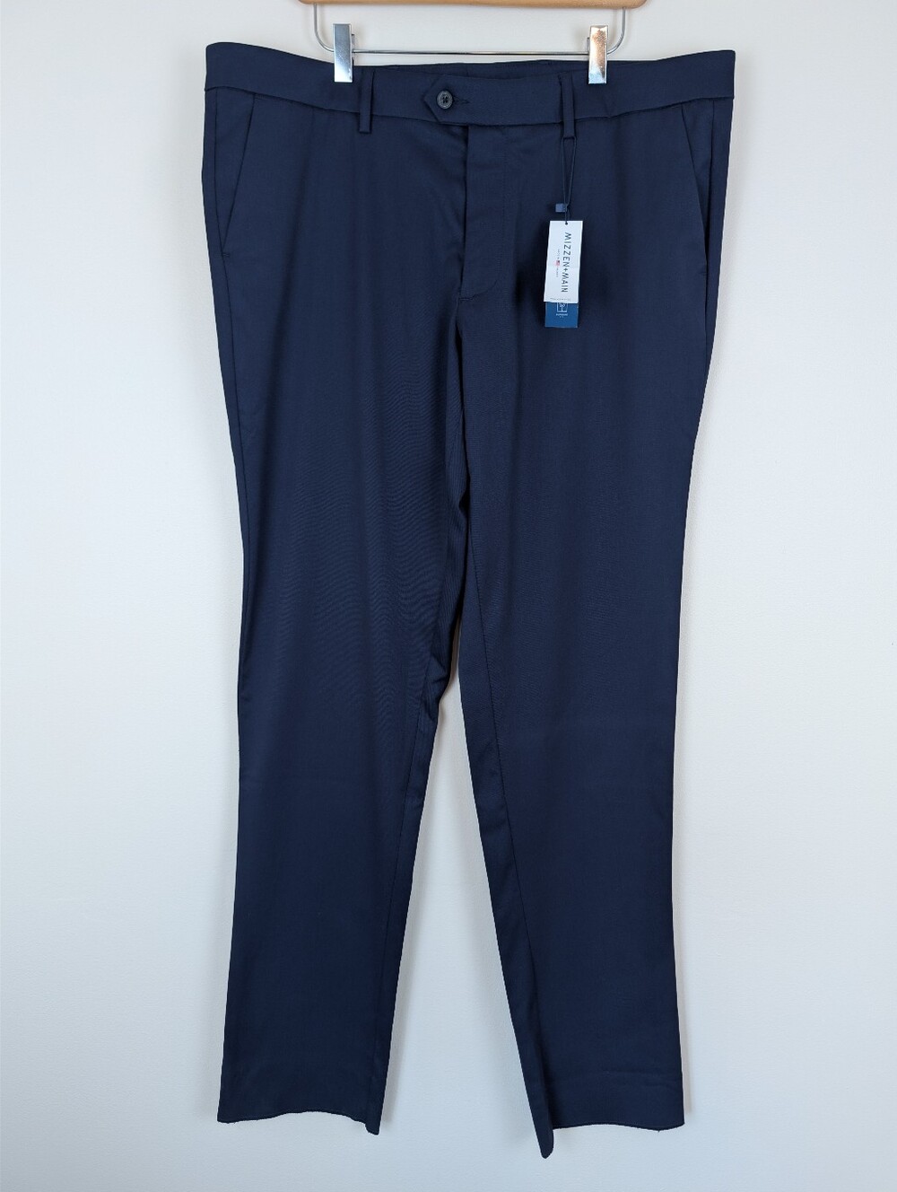 Mizzen + Main Performance Chino Pants - Navy - size 38 NWT